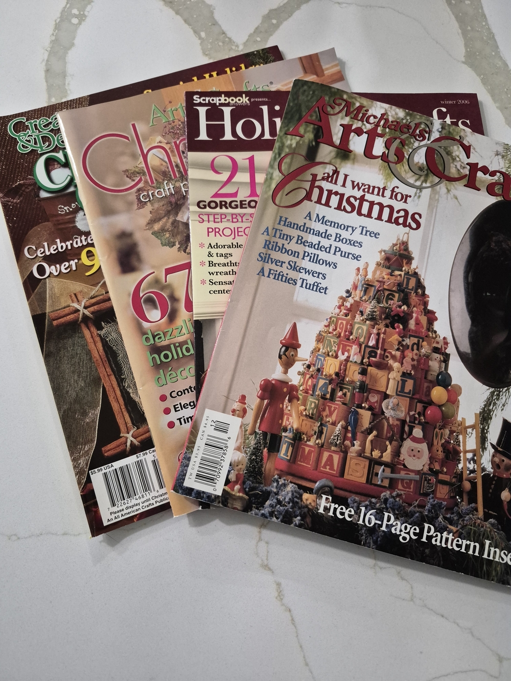 4 Christmas Holiday Crafts Magazines